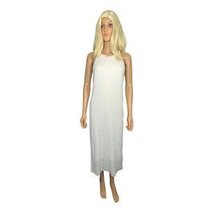 NWT House Of Harlow 1960 REVOLVE Knitwear Pointelle Halter Midi Dress Large